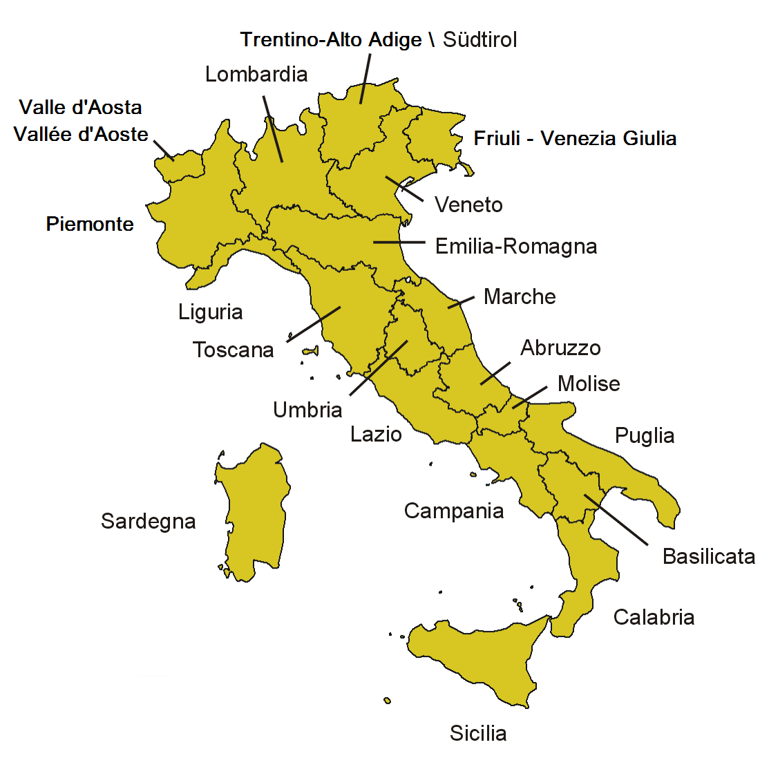 mappa Italia